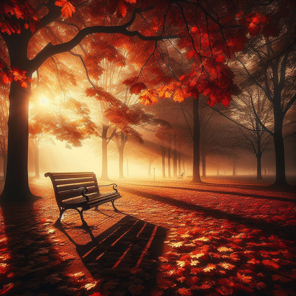 Autumn Good Morning Image